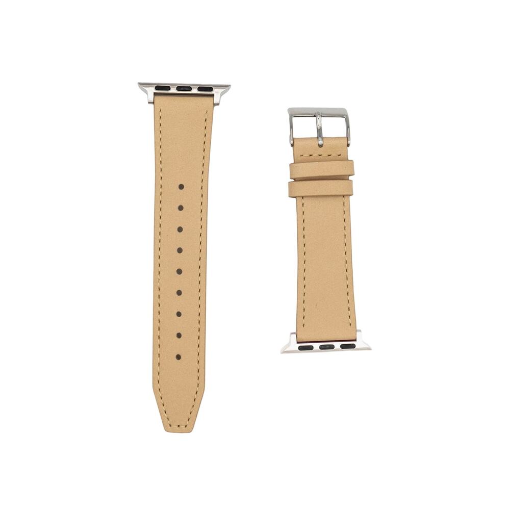 3 FOR $35! 📦 NIB REBECCA MINKOFF Smooth Leather Apple Watch Strap Nude 2…